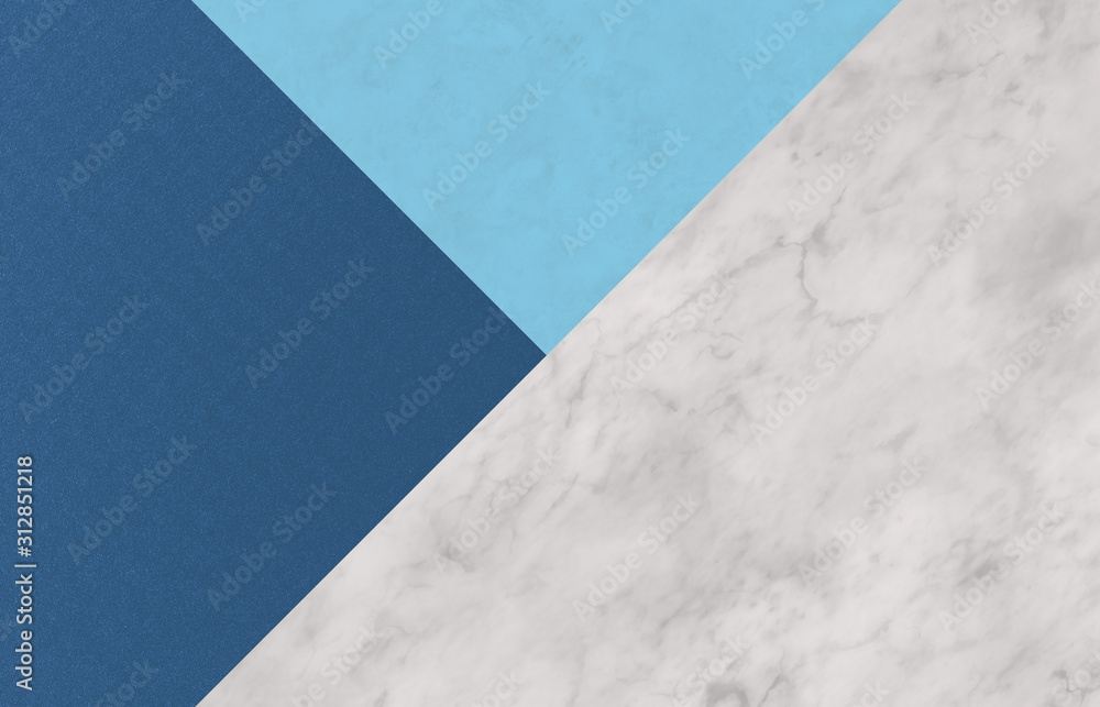 Poster natural tri color background with marble and stone texture for product display. minimal summer conce