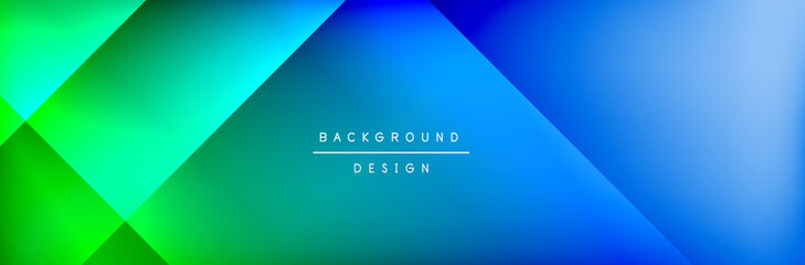 Abstract background - squares and lines composition created with lights and shadows. Technology or business digital template