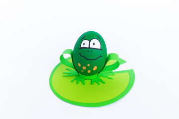 Waterlily flower made of paper. white background. Origami hobby. Gentle petal.