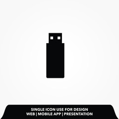 usb flash drive vector icon