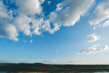 dramatic sky and clouds landscape.