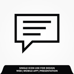 icon chat pop up design icon vector