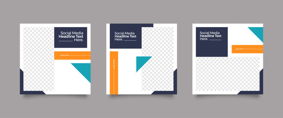 Modern promotion square web banner for social media mobile apps. Elegant sale and discount promo backgrounds for digital marketing	