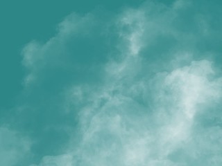 blue sky with clouds design concept in smoke with blue background