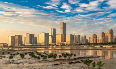 Central business district, strait financial street, fuzhou city, fujian province, China