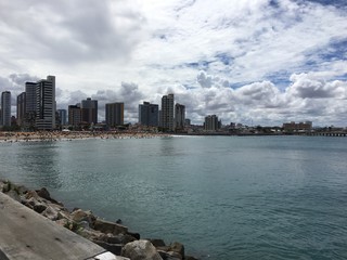 Fototapeta premium view of manhattan and brooklyn bridge