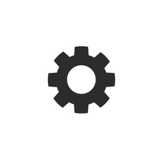 gears icon on white background
