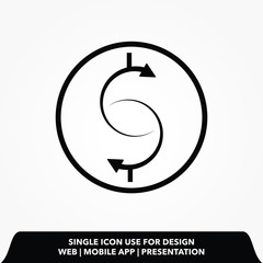 dollar vector line icon design vector illustration