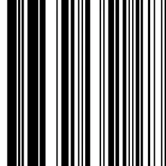 Foto op Plexiglas Verticale strepen Naadloos patroon met verticale zwarte lijnen