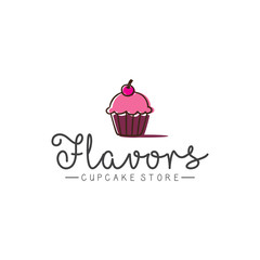Cupcake store logo design inspirations