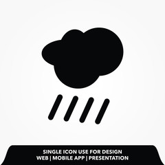 raining sign icon.raining vector illustration.