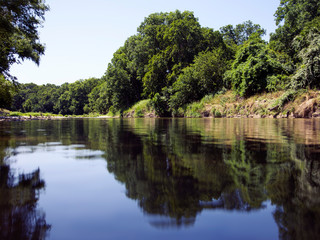 Texas river reflection