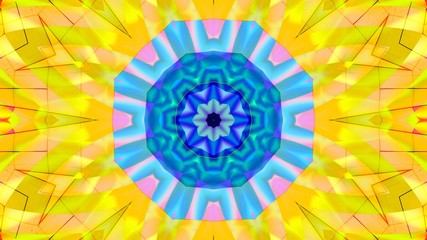 Kaleidoscope Mandala Art Design Abstract Background
