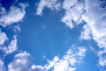 Light blue sky clouds soft background