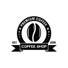 Coffee logo, Coffee shop, Premium coffee logo vector