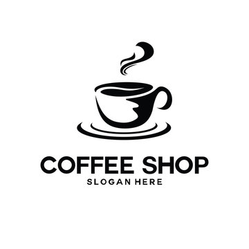 Coffee logo, Coffee shop, Premium coffee logo vector