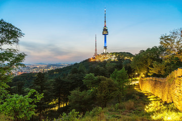 Obraz premium Seoul tower,Namsan tower in korea