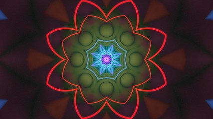 Kaleidoscope Mandala Art Design Abstract Background
