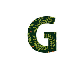 G Letter Leaves Logo Icon