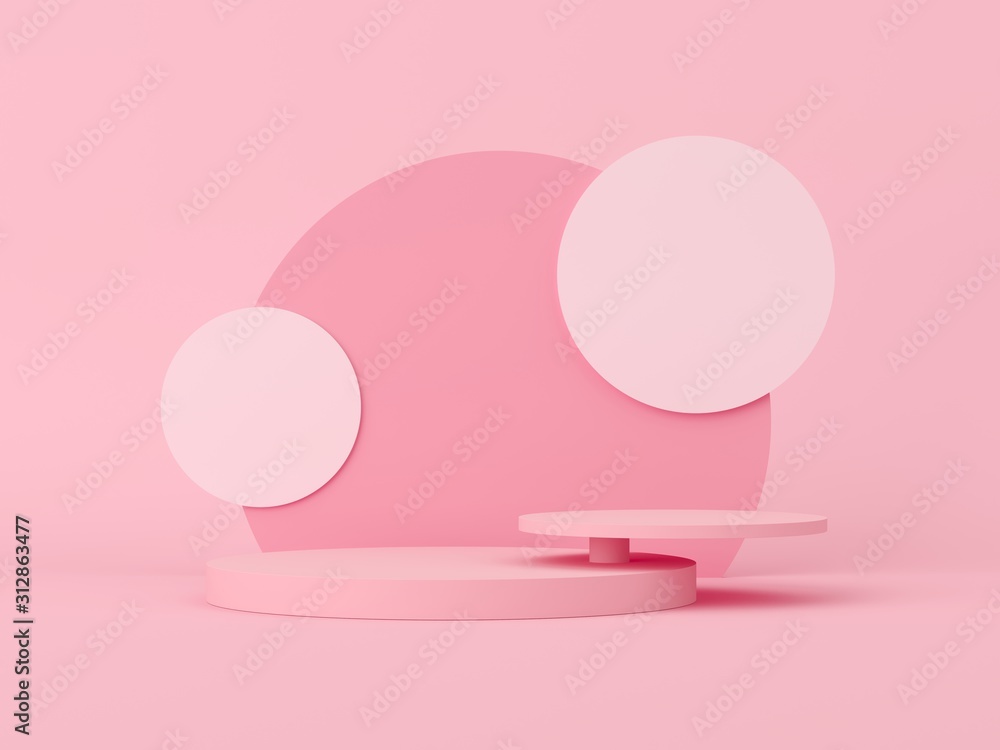 Poster abstract mock up scene. geometry podium shape for display product, present and advertising. 3d rende