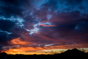 Obraz premium Colorful sunset