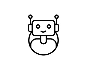 Bot line icon