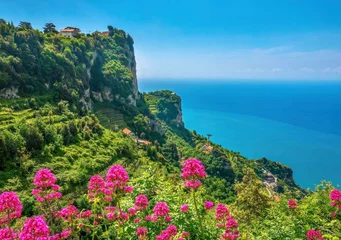 Fotobehang Spectacular Mediterranean scenery along the Amalfi Coast. © Cheryl Ramalho