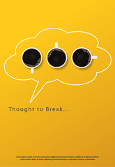 Coffee Poster Advertisement Flayers Vector Illustration