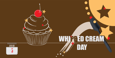 Postcard Whipped Cream Day