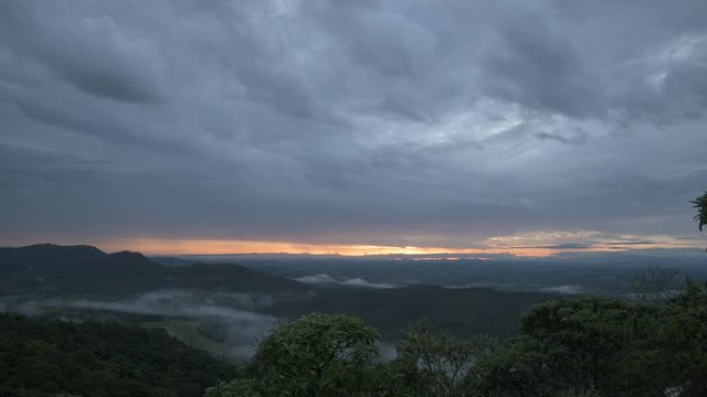 Sunrise in the Mountains in Brazil