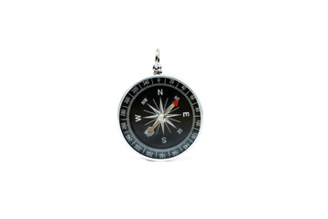 Compass on isolated white background