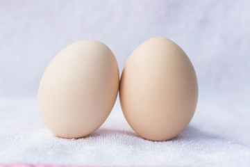 Two eggs.