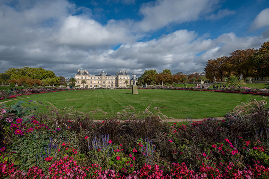 Autumn In Luxembourg Gardens Paris