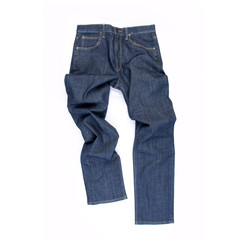 jean or blue jeans with concept on white background new.