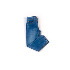 jean or blue jeans with concept on white background new.