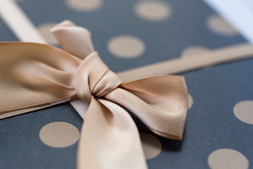 The bow on the gift box