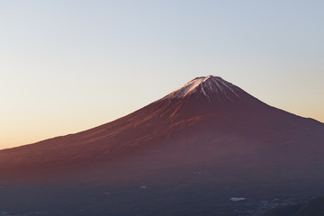 霊峰　富士山　紅富士