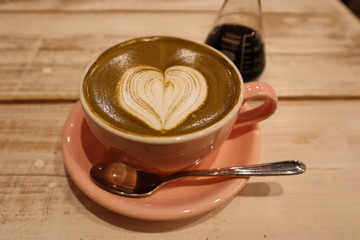 ハートのラテアート
