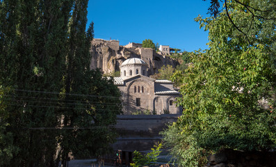 Obraz premium View of St. Gregory's Church (Buyuk Kilise Camii Mosque) in Monastery Valley Or Manastir Vadisi, Guzelyurt, Aksaray Province, Cappadocia, Turkey
