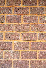 Abstract old brick wall in background. 