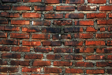 walls with a arrangement of red bricks
