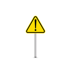 Danger warning sign. Vector