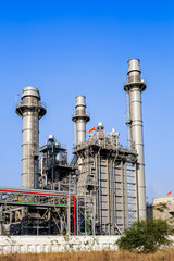 tower of gas turbine electricpower plant
