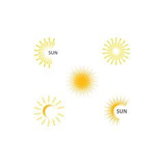 sun ilustration logo vector