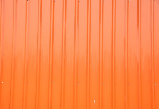 The orange roof metal 