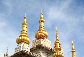 Fototapeta premium Pagoda at Wat Sai Khao in Chiang Rai province, Thailand 