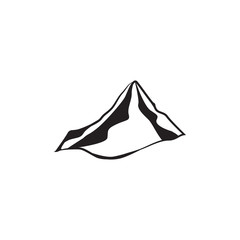 Mountain icon design template vector isolated