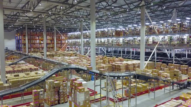 Modern technologies of storage and sorting in large warehouse