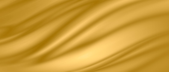 Gold luxury fabric background with copy space