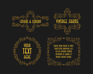 Vintage Swirl Retro Ornament Minimalism Casual Traditional Line Art Stylish Ornament Frame Classic Decorative Graphic Element